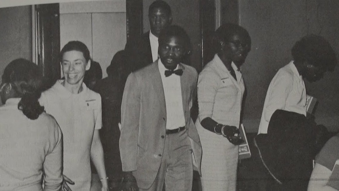 Hope Leichter at Parent-Teacher Teams Event, 1968 